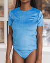 BASERANGE 25 Autumn and Winter OMO TEE SHIRT short-sleeved T-shirt BAS-TTOT-VE-AU25-ZINN BLUE